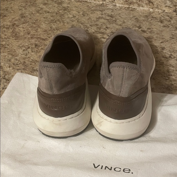 Vince Women’s Gray Suede Slip-On Shoes - Picture 4 of 9